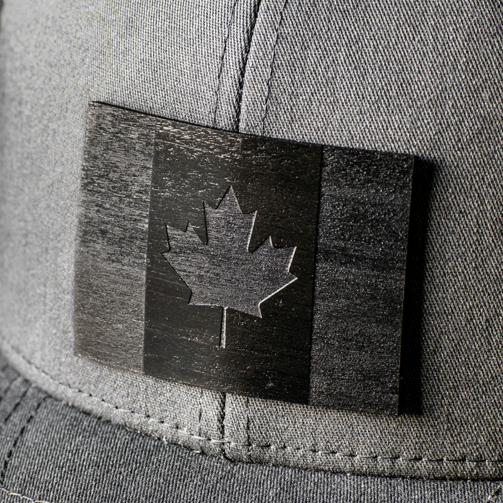 Wooden Patch Snapback Trucker Canadian Flag Snapback Hat Union