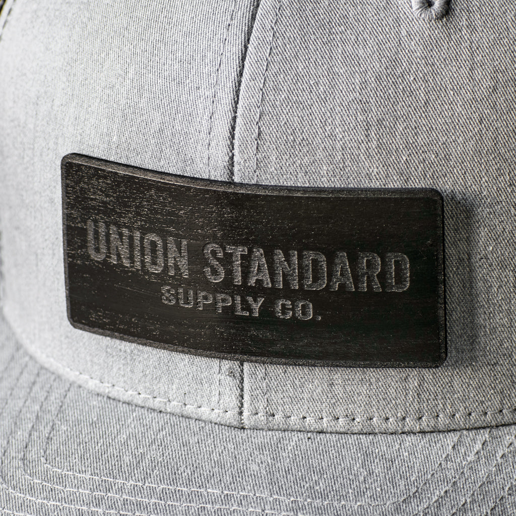 Wooden Patch Snapback Trucker Union Standard Snapback Hat Union