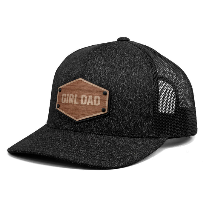 Girl Dad Wooden Patch Leather Patch Trucker By Union Standard