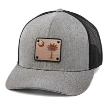 Load image into Gallery viewer, South Carolina Wooden Flag Curved Bill Trucker Hat By Union Standard