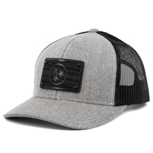 Load image into Gallery viewer, Wooden Tennessee Flag Snapback Trucker Hat By Union Standard