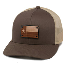 Load image into Gallery viewer, Texas Flag Wooden Patch Snapback Hat